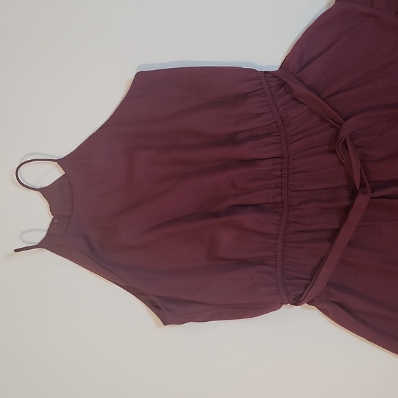 LOFT Red Asymmetrical Halter Sundress - Picture 4 of 9